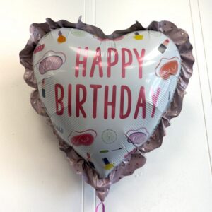 Happy Birthday Cosmetic Heart Balloon