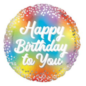 9" Happy Birthday Balloon On Stick